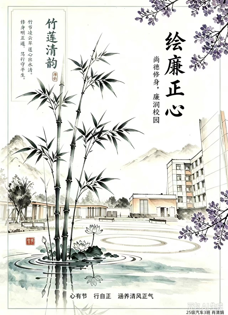 2026年民族文化学院高校廉洁教育作品征集活动报送作品展览